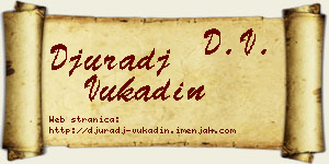 Đurađ Vukadin vizit kartica